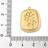 304 Stainless Steel Epoxy Resin with Natural Shell and Sequins Inside Pendants STAS-L026-17G-P04-3