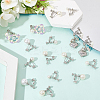 24Pcs 4 Styles 316 Surgical Stainless Steel Clip-on Earring Converters Findings STAS-SC0010-35P-3
