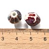 Vintage Style Glazed Ceramic Porcelain Beads PORC-H013-01-19-3