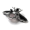 Tibetan Style Alloy Insect Brooches JEWB-A021-03AS-05-2