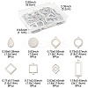 64Pcs 8 Styles 304 Stainless Steel Geometric Links/Connectors STAS-FS0002-02-4