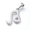 Non-Tarnish 304 Stainless Steel Pendants STAS-L210-06D-P-01-2