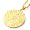 304 Stainlessa Steel Curb Chain Pendant Necklaces LS-NJEW-H034-08G-1