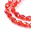 Transparent Electroplate Glass Beads Strands EGLA-N013-T6mm-B29-3