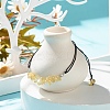 Natural Citrine(Dyed & Heated) Chips Braided Bead Bracelet BJEW-JB08019-11-2