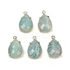 Natural Amazonite Faceted Pendants G-K347-05G-06-1