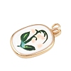 Brass Enamel Pendants LS-ENAM-I087-02A-2