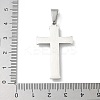 304 Stainless Steel Pendants STAS-G346-15P-3
