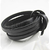 Flat Leather Jewelry Cord WL-WH0008-01A-04-1