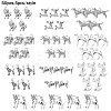 50Pcs 10 Styles Tibetan Style Alloy Dog Charms FIND-YW0004-83-2