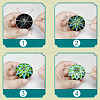 DIY Embroidery Temari Ball Keychain Kits DIY-I064-A06-9