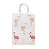 Flamingo Printed Kraft Paper Tote Bags ABAG-B006-01-1