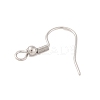 Tarnish Resistant Earrings Findings Original Color 304 Stainless Steel Earring Hooks X-STAS-H011-2