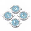 Alloy Enamel Links Connectors LS-ENAM-TAC0003-01S-06G-2