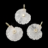 Natural Quartz Crystal Carved Pendants G-C282-01J-1