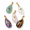 Natural Mixed Gemstone Pendants G-K385-12G-1