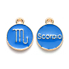 Alloy Enamel Pendants LS-ENAM-S124-01B-02L-1