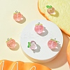6Pcs 3 Styles Transparent Resin Fruit Pendants FIND-YW0005-65-3