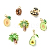 7Pcs 7 Styles Alloy Enamel Pendants ENAM-CJ0007-38-8