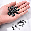 Craft Black Acrylic Beads SACR-YW0001-05-8