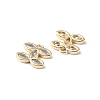 Brass Micro Pave Cubic Zirconia Pendants FIND-Z029-01G-2