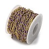 304 Stainless Steel Enamel Link Chains CHS-U003-01G-03-3