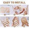 4-Tier Wood Greeting Card Display Riser Stands ODIS-WH0043-229-4