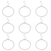 10Pcs 3mm 304 Stainless Steel Flat Snake Dome Herringbone Chain Link Bracelet for Men Women BJEW-UN0001-27-1