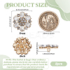 8Pcs Alloy Buttons FIND-FG0004-61-2