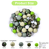 Food Grade Eco-Friendly Silicone Focal Beads SIL-YW0001-72B-2