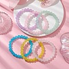 6Pcs 6 Colors 8mm Round Imitation Jade Glass Beaded Stretch Bracelet Sets BJEW-JB10774-2