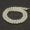 Faceted Natural White Jade Beads Strands X-G-F448-6mm-2