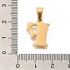 Ion Plating(IP) 304 Stainless Steel Rhinestone Pendants STAS-U035-01G-F-3