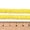 AB Color Plated Opaque Glass Beads Strands LS-GLAA-T026-3x6mm-P12-4