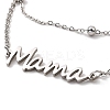Mother's Day 304 Stainless Steel Ma Ma Multi-Strand Link Chains Bracelets for Women BJEW-Q335-01B-P-2