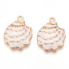 Rack Plating Alloy Enamel Pendant X-ENAM-Q449-12G-04-1