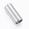 Tarnish Resistant Smooth 304 Stainless Steel Magnetic Clasps with Glue-in Ends STAS-H402-21P-6mm-1