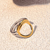 304 Stainless Steel Adjustable Cuff Rings LS-RJEW-S626-01GP-D-1