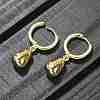 Brass Cubic Zirconia Hoop Earrings EJEW-Q015-02G-B-4