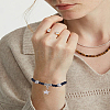 2Pcs Zinc Alloy Star Charm Bracelets for Women BJEW-LP0002-44-1