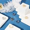 20Pcs 2 Colors Adjustable 304 Stainless Steel Finger Rings Components STAS-UN0031-51-4