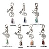 7Pcs Tibetan Style Alloy Pendant Decorations HJEW-JM04102-3