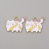 Alloy Enamel Pendants ENAM-CJC0004-40E-1