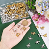 120PCS 2Colors Tibetan Style Alloy Pendants TIBEP-PH0001-60-3