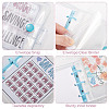 3-Ring 4 Inch PVC Mini Binder Savings Challenge DIY-WH0430-204C-6