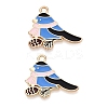 Alloy with Enamel Pendants PALLOY-Q467-03G-01-1