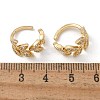 Brass Micro Pave Clear Cubic Zirconia Cuff Earrings X-EJEW-I249-11G-4