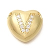 Rack Plating Brass Micro Pave Cubic Zirconia Pendants KK-I722-04G-V-1