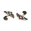 Alloy Enamel Pendants ENAM-C005-35G-03-3