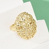Brass Micro Pave Cubic Zirconia Adjustable Cuff Rings for Women RJEW-C129-07G-3